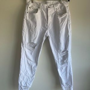 7 for all mankind 'josefina' boyfriend jeans white